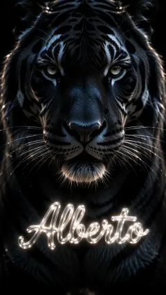 Alberto - Tigre Negro Imponente Neón