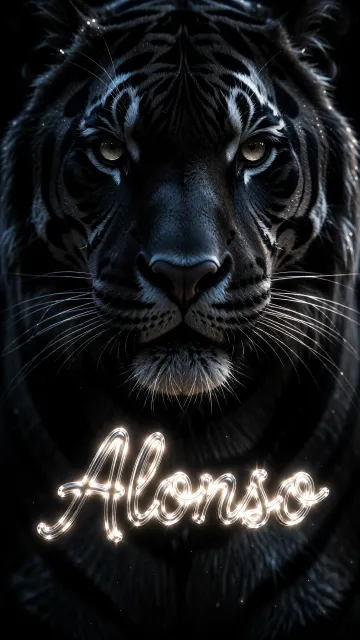 Alonso - Tigre Negro Imponente Neón