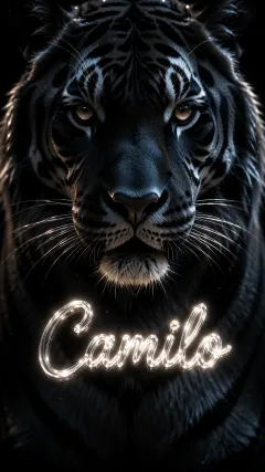 Camilo - Tigre Negro Imponente Neón