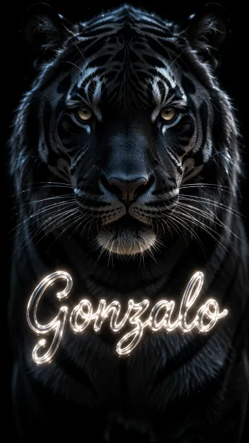 Gonzalo - Tigre Negro Imponente Neón