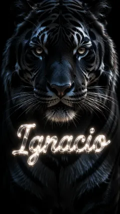 Ignacio - Tigre Negro Imponente Neón