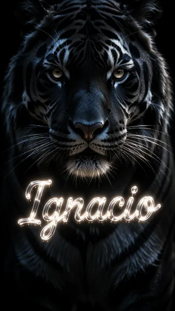 Ignacio - Tigre Negro Imponente Neón