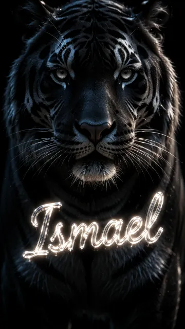 Ismael - Tigre Negro Imponente Neón