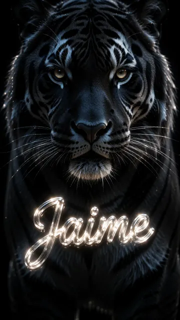 Jaime - Tigre Negro Imponente Neón
