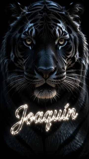 Joaquin - Tigre Negro Imponente Neón