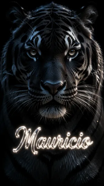 Mauricio - Tigre Negro Imponente Neón