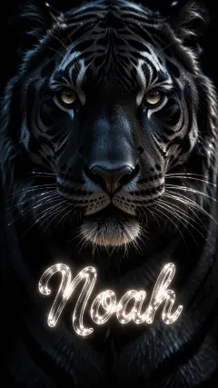 Noah - Tigre Negro Imponente Neón