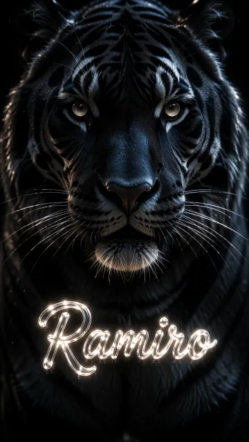 Ramiro - Tigre Negro Imponente Neón
