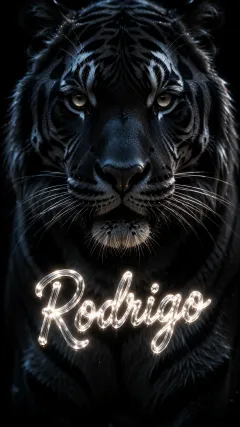 Rodrigo - Tigre Negro Imponente Neón