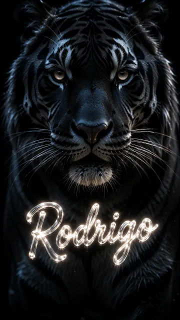 Rodrigo - Tigre Negro Imponente Neón