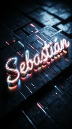 Sebastian - Neón Geométrico Futurista