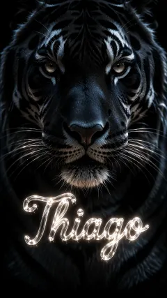 Thiago - Tigre Negro Imponente Neón