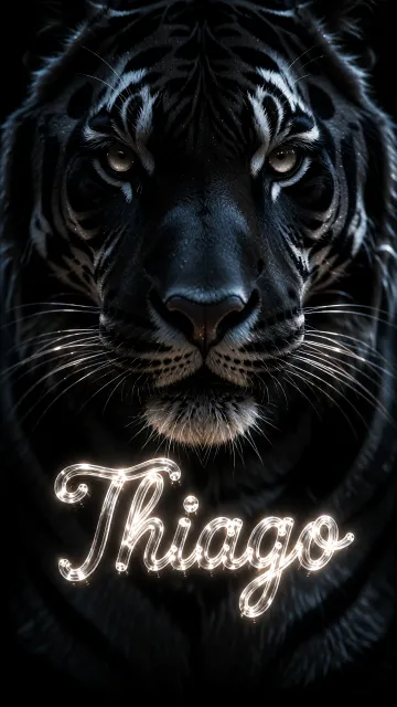 Thiago - Tigre Negro Imponente Neón