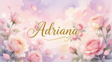 Adriana horizontal - Rosas de Acuarela Mágica
