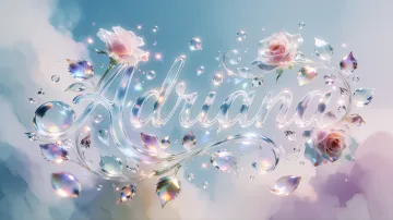 Adriana horizontal - Cristal Etéreo