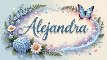 Alejandra horizontal - Magia en Cursiva