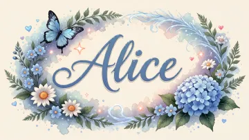 Alice horizontal - Magia en Cursiva