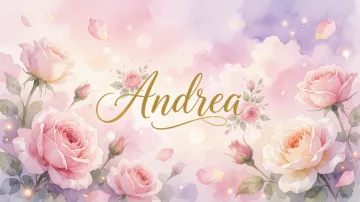 Andrea horizontal - Rosas de Acuarela Mágica