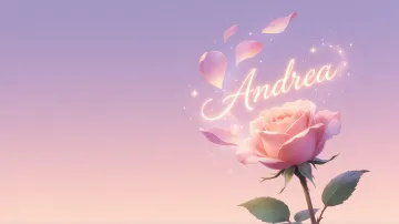 Andrea horizontal - Rosa Etérea Iluminada