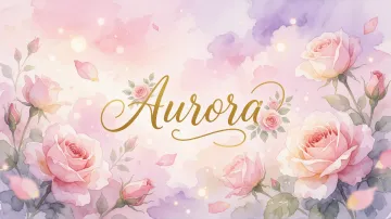 Aurora horizontal - Rosas de Acuarela Mágica