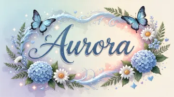 Aurora horizontal - Magia en Cursiva