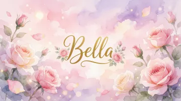 Bella horizontal - Rosas de Acuarela Mágica