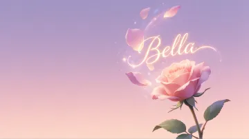 Bella horizontal - Rosa Etérea Iluminada