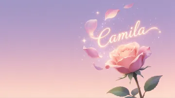 Camila horizontal - Rosa Etérea Iluminada