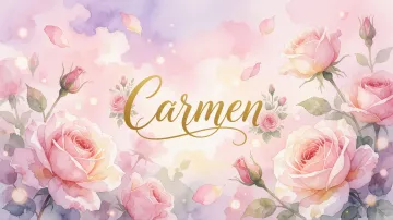Carmen horizontal - Rosas de Acuarela Mágica