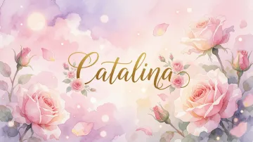 Catalina horizontal - Rosas de Acuarela Mágica