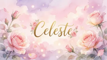 Celeste horizontal - Rosas de Acuarela Mágica