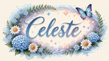 Celeste horizontal - Magia en Cursiva