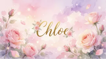 Chloe horizontal - Rosas de Acuarela Mágica