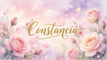 Constancia horizontal - Rosas de Acuarela Mágica