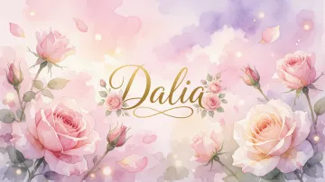 Dalia horizontal - Rosas de Acuarela Mágica