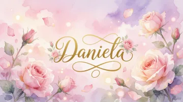 Daniela horizontal - Rosas de Acuarela Mágica