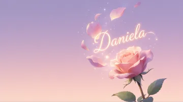 Daniela horizontal - Rosa Etérea Iluminada