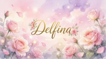 Delfina horizontal - Rosas de Acuarela Mágica