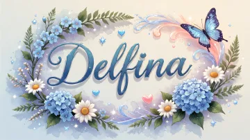 Delfina horizontal - Magia en Cursiva