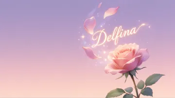 Delfina horizontal - Rosa Etérea Iluminada