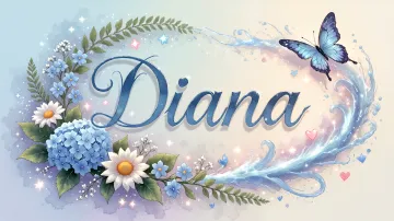 Diana horizontal - Magia en Cursiva