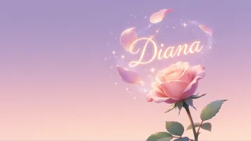 Diana horizontal - Rosa Etérea Iluminada