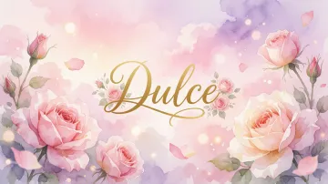 Dulce horizontal - Rosas de Acuarela Mágica
