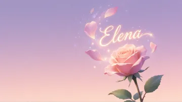 Elena horizontal - Rosa Etérea Iluminada