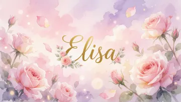 Elisa horizontal - Rosas de Acuarela Mágica