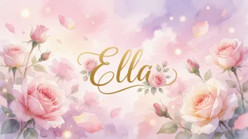 Ella horizontal - Rosas de Acuarela Mágica