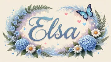 Elsa horizontal - Magia en Cursiva