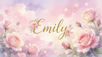 Emily horizontal - Rosas de Acuarela Mágica