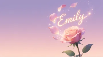 Emily horizontal - Rosa Etérea Iluminada
