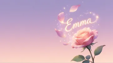 Emma horizontal - Rosa Etérea Iluminada